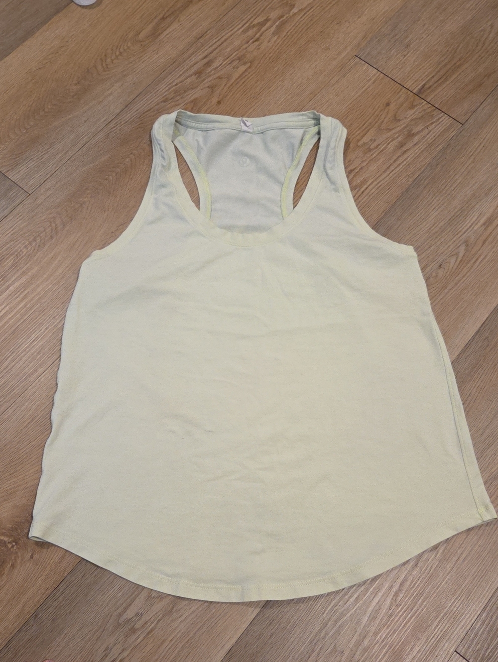 lululemon athletica Pale Yellow Racerback Tank